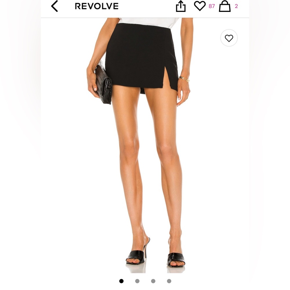 Dale Skort in Black Amanda Uprichard